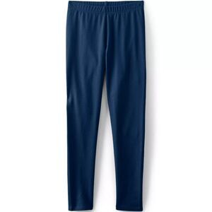 Lands End Kids XL Tough Cotton Novelty Leggings Deep Sea Navy Blue Lounge NWOT